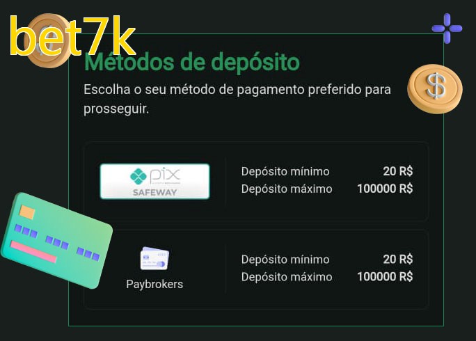 O cassino bet7kbet oferece uma grande variedade de métodos de pagamento