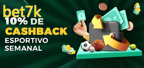 10% de bônus de cashback na bet7k